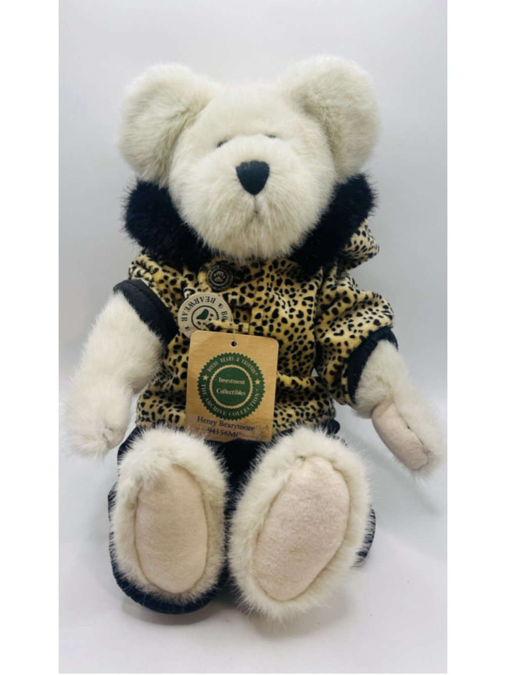 NWT Boyds Bears Henry Bearymore Plush Stuffed Leopard Print 14” w/ Tag #94156MC